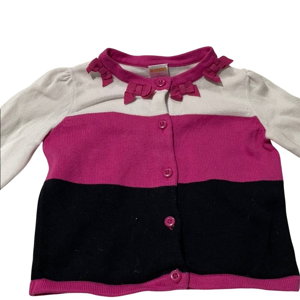 Gymboree 2t color block bow sweater worn once